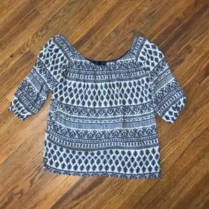 Francesca’s tribal blouse